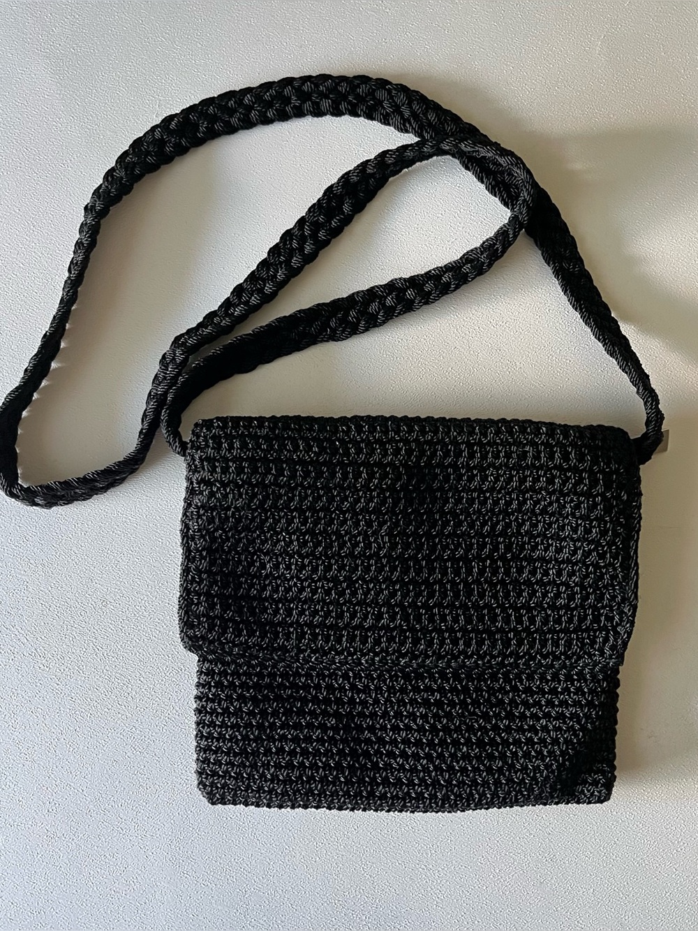 The Sak Small Black Woven Crossbody Bag
